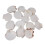 45 PeçAs Natural Sea Shell  Branco, Conchas de Vieira de 4-4,7 Polegadas para Artesanato DIY, Servir Comida, Assar e Mais 4