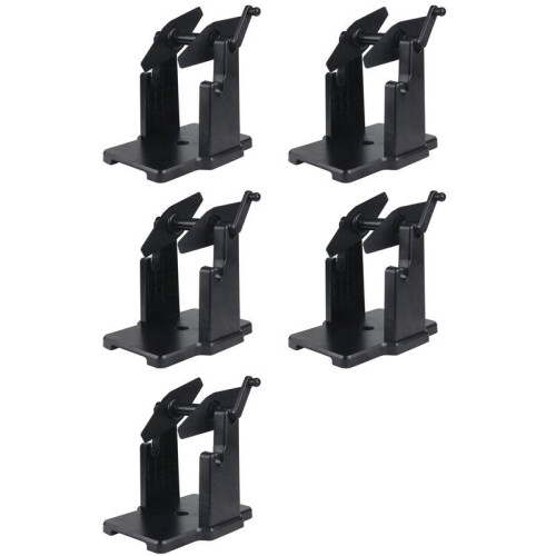 5X External Rolls Label Holder, 2 in 1 Fanfold Stack Paper Holder for Desktop Thermal Label Printer