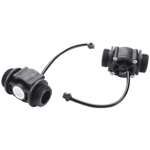 4 Stuks Waterstroomsensor Brandstofstroommeter Watermeter Sensor Flowmeter Watersensor Teller Indicator FS400A G1 DN25 1-60L/Min 1