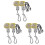 Ceiling Fan Light  Zing Ear ZE-109 Two-Wire Light  with Pull Cords for Ceiling Light Fans Lamps 6Pcs Silver 1