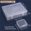 2X Bead Organizer Box, A Large Transparent Box with 60PCS Small Clear Plastic Storage Containers,Portable  Box 10
