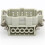 2X Rectangular Heavy Duty Connectors HDC HE 10 Core Pin 16A 500V Waterproof Aviation Plug Side  Connector,HDC-HE-010 7