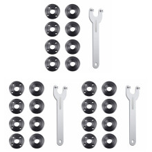 27Pcs Angle Grinder Flange Nut Angle Grinder Wrench Kit 5/8-11 Flange Metal Lock Nut for Grinder Parts