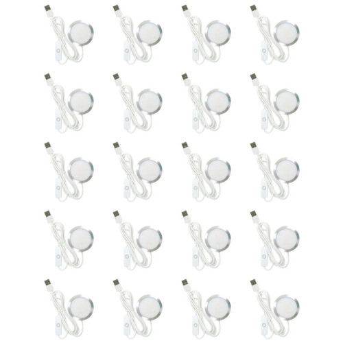 20X DIY LED Lamp Kit: Only Hardware Accessories NO 3D Printed Parts, Bright Light -Efficient Custom Lighting