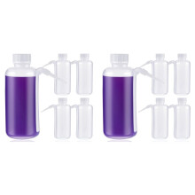 10 Pieces Communion Cup Filler No Drip Squeeze Bottle Communion Juice Dispenser with Side Straw Church Bottle 17 Oz