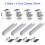 24X Solar Panel Mount Bracket Photovoltaic Panel Rail Solar Panel Mount Fastening Module with Mid 35mm 3