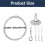 8 Pack 6ft Ceiling Sign Hanger Wire Kit, 2m Adjustable Suspension Hanging Cable Wire with Hook Wall Mount Cable 2