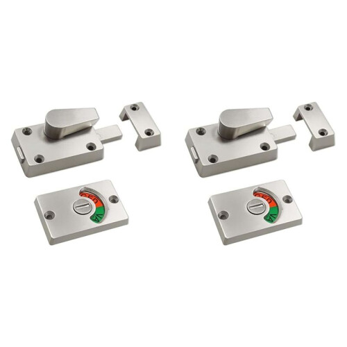 2X  Indicating Lock, Indicator Partition Indicator Lock with Occupancy Indicator,Toilet Stall Door  Lock