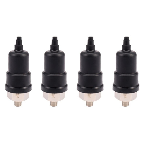 4pcs 1/8 Inch Male QPM11-NO Adjustable Diaphragm Type Pressure  Normal Open