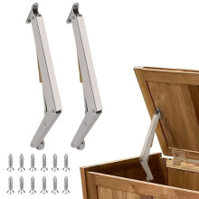 2 Pack 150N Gas Strut Spring Hinges for Heavy Lids to Keep Stay,Slow Down and Soft Close, Hydraulic Hinges