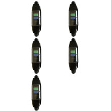 5X Conector RCD en Línea, Interruptor de Seguridad Intermedio PRCD, Protección Contra Descargas Eléctricas en Exteriores, Herramientas Eléctricas.
