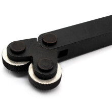 5X Steel Lathe Cutter Tool Holder Hob Knurling Knife +Knurling Wheel 1.0mm HSS Inner Hole Embossing Wheel