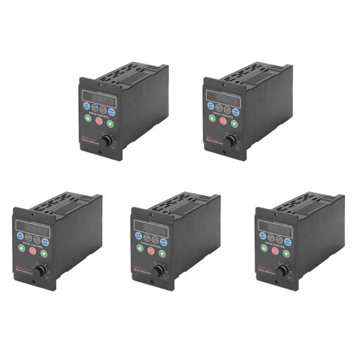 5X 220V 750W Single-Phase Input 3-Phase Output Motor Driver Frequency Converter with Four-Digit Digital Tube Display