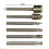 24PCS HSS Rotary Multi Tool Burr Routing Router Bit Mill Cutter Attachment for 6
