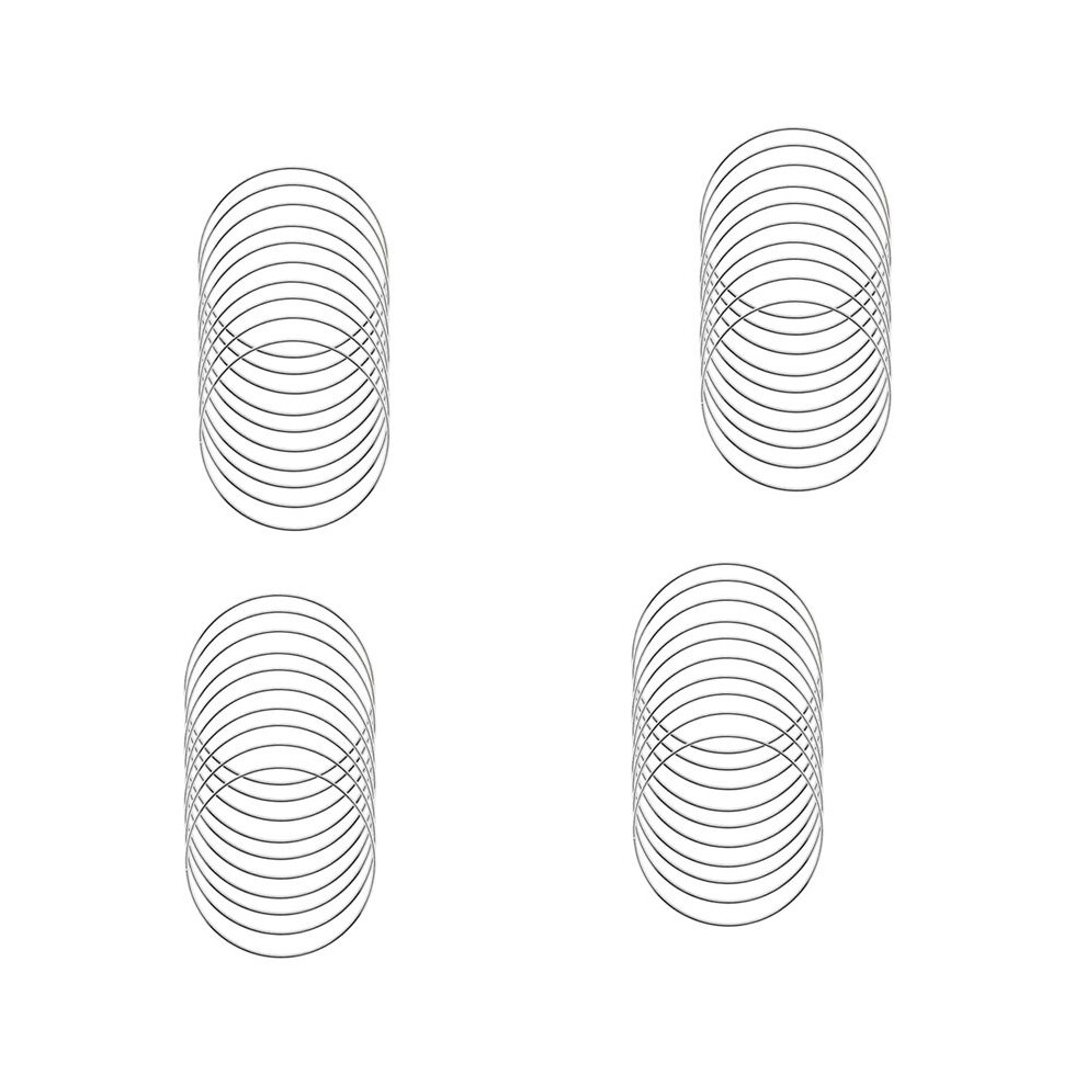 40 Pack 4 Inch Silver Dream Catcher Metal Rings Floral Hoops Wreath Macrame Creations Ring For Crafts Diy 6032221267805