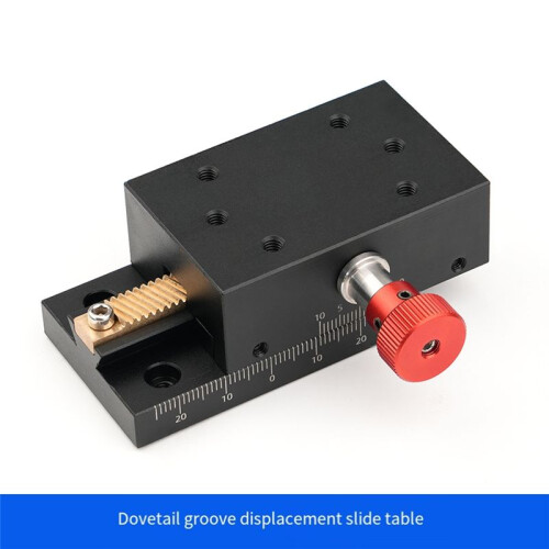 X Axis Dovetail  Fine Tuning Platform Guided Manual Shift Platform Gear Drive Knob Adjustment Slide 1