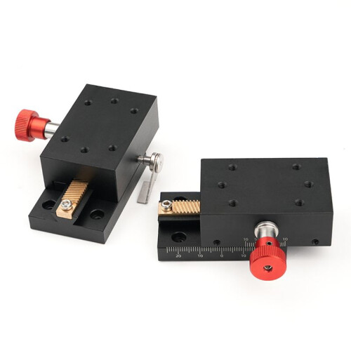 X Axis Dovetail  Fine Tuning Platform Guided Manual Shift Platform Gear Drive Knob Adjustment Slide 2
