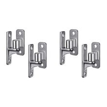 Stainless Steel Gate Hinges, 4set Wall Mount Gate Hinges for Farm Gates, with Non-Welding Chain Link Fence Parts 5/8Inch