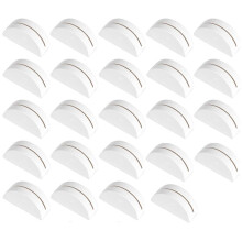 24 Peças de Suportes de Números de Mesa Brancos, Suporte de Nomes de Mesa de Casamento Leve de Madeira, Suportes de Cartões de Lugar de Tamanho