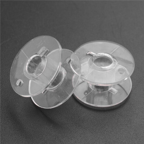 100 Clear Plastic Sewing Machine Bobbins Fits Singer  Janome 2