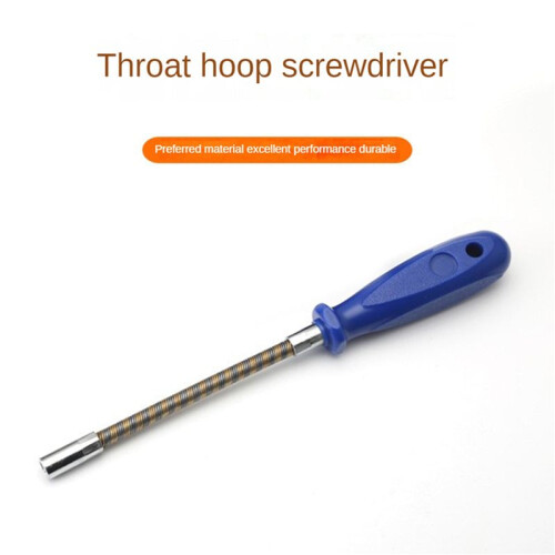 3pcs 7mm Flexible Hex Screwdriver 90 Degree Bendable Nutdriver Hex Socket Hose Clamp Screw Driver Hand Tools 2