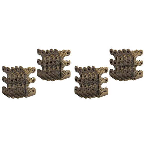 20PC Skiffers Baseboard Corner Protectors,Solid Brass Skirting Board Protectors,Baseboard Corner Protectors Bronze
