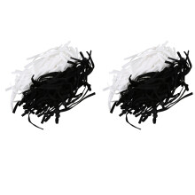 200 Pcs Sewing Elastic Band Cord with Adjustable Buckle Stretchy Mask Earloop Lanyard Earmuff Rope DIY Making Supplies
