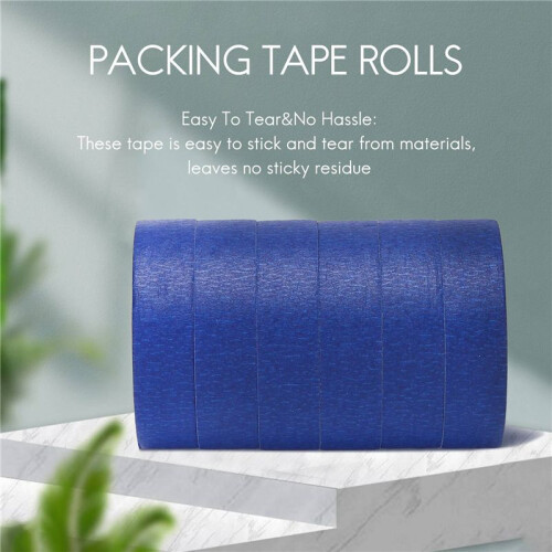Blaue Maler Band Abdeck Band 1 Zoll, DIY Oder Professional Maler (12 Pack, 22 Yards Pro Rolle) 2