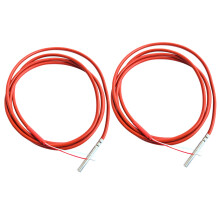 2X 2 Wire PT1000 Temperature Sensor Thermistor Silicone Gel Coated 1.5Meters Probe 45mm x 5mm -50-180 Centigrade RTDs
