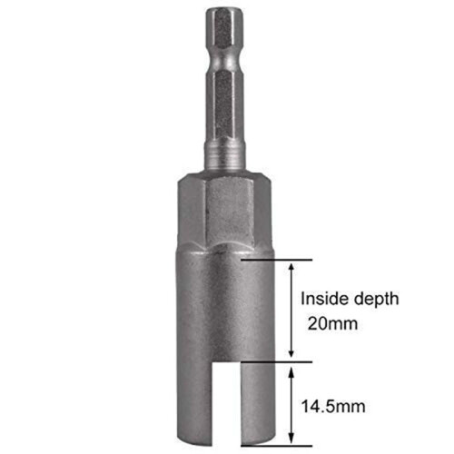 4 Pack Deep Power Wing Nut Driver, Slot Wing Nuts Drill Bit Socket, Wrenches Tools Set 1/4 Inch Hex Shank 2