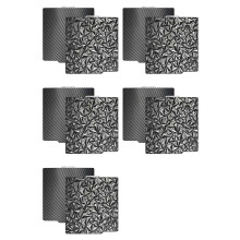 5X 3D Printer PEO PET Build Plate for Bambu-Lab X1/X1C/X1E/P1P/P1S/A1 3D Printer,PEO+Carbon Fiber PET Surface257x257mm