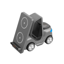 Small Forklift Wireless Charger Fast Charging Charging Station 3 in 1 High Speed Charger Base Stand for Cell Phone B