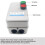 2X Magnetischer Elektromotorstarter, 220 V, 4 KW, 5,5 PS, Dreiphasiger oder Einphasiger Motorstarter mit Magnetschalter. 2
