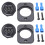 2X 12V-24V Waterproof Car Motorcycle LED Digital Display Voltmeter Voltage Meter Black 1