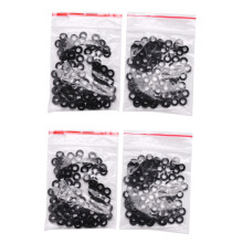 M3 x 6mm x 1mm Nylon Flat Insulating Washers Gaskets Spacers Black 400PCS