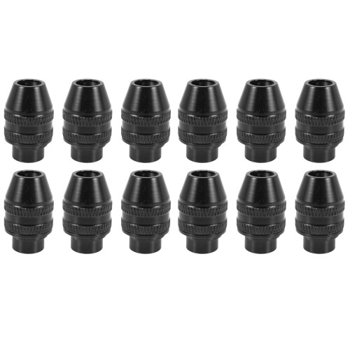12Pcs Multi Quick Change Keyless Chuck Universal Chuck Replacement for  4486 Rotary Tools 3000 4000 7700 8200