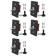 5X Heavy Duty Tuimelschakelaar 12V DC30A Waterdichte Tuimelschakelaar 2-Pins aan/UIT SPST met Montagepaneel voor Auto-Autoboot