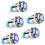30PCS 12mm Latching Push Button  High Round Cap, Waterproof Metal Push Button  with 12V/24V  Light 2