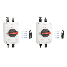 2X PV Solar Photovoltaic Disconnect , LONQ-40 Isolator Solar IP66 Waterproof DC1000V 32A 4P