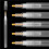 Acrylic Paint Markers,12 Pcs Empty Markers, Fillable Paint Touch  Pen, Round Tilted Flat  Refillable Paints 3