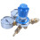 2X Argon Oxygen Acetylen Tryckregulator Mig Flödesmätare Tryckregulatorventil Syretrycksreducerare 2
