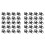 40PCS Key Fob Hardware with Keychain Rings for Bag Webbing,Black 1