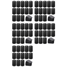 Aluminum Stamping Blanks Engraving Blank Tags 125 Pack, Laser Engraving Blanks Tags, Metal Business Card, DIY Projects