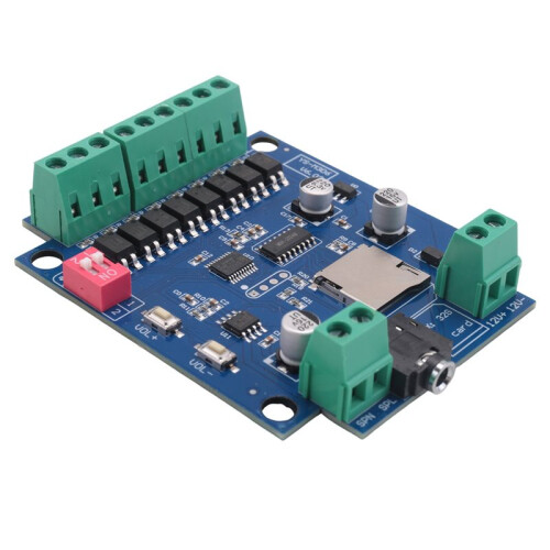 2X  12V MP3-Spraakspelermodule met Eindversterker, Alarmprompter, Spraakomroeper, Triggermodus, Multimodus 2