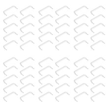 60X DörrlåDa Drag Knopp SkåP Handtag HåRdvara - Matt Silvery