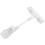 4pcs 6.5 Inch Height Transparent Plastic Double Clips Adjustable  Sign Card Display Holder 2