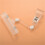 4pcs 6.5 Inch Height Transparent Plastic Double Clips Adjustable  Sign Card Display Holder 7