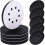 20 Pcs Soft Density Interface Pads 5inch 8 Holes Hook and Loop Sponge Cushion Buffer Backing Pad Sanding Interface Pad 2