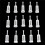 90Pcs Universal Spray Tool Filters Disposable HVLP Gravity Feed Paint Strainers Fine Mesh, White 3