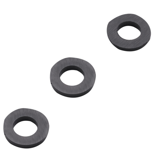 M3 x 6mm x 1mm Nylon Flat Insulating Washers Gaskets Spacers Black 400PCS 2